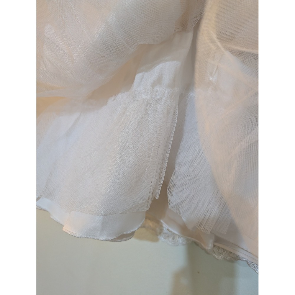American Princess Size 4 White Lace Sequin Dress Angelcore Coquette Flower Girl - Picture 11 of 16